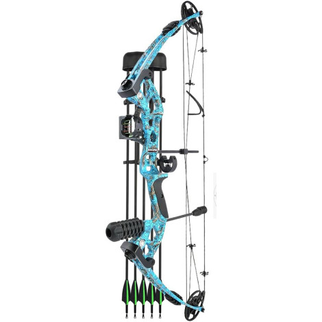 Compoundbogen Set 30-55 LBS Einstellbar, 310 FPS Jagd- und Sportbogen mit Pfeilen, Für Rechtshänder Erwachsene und Jugendliche