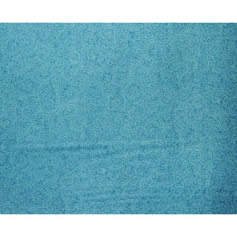 Patchworkstoff hellblau mit Ranken