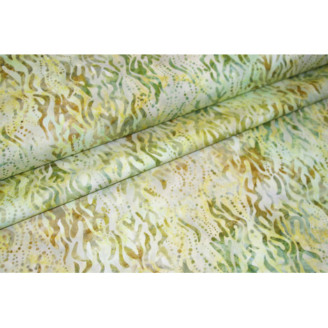 Batik Patchworkstoff violett mit Blätter