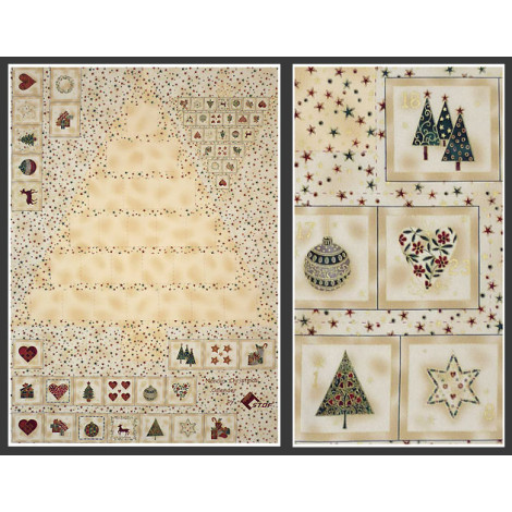 Patchworkstoff Adventskalender zum selber nähen