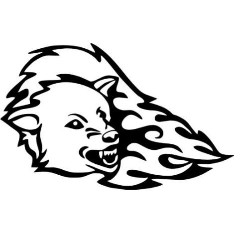 Bär mit Flammen PL-0061