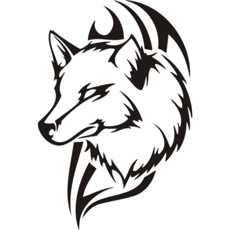 Wolf mit Flammen PL-0066