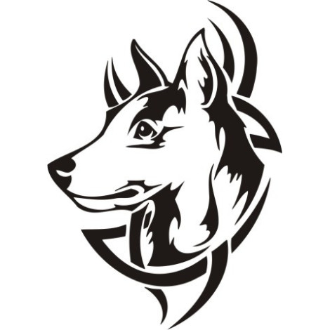Hund mit Flammen PL-0069