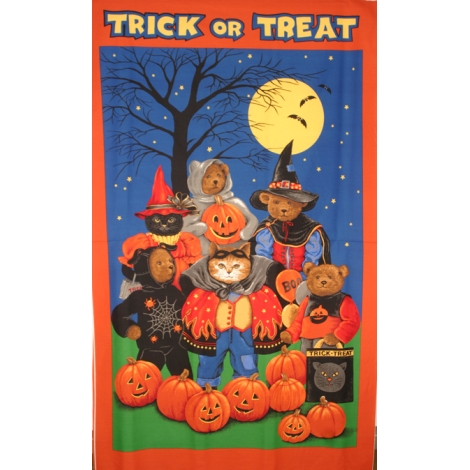 Patchworkstoff Halloweenpanel gross