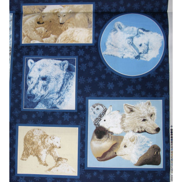 Patchworkstoff Winterpanel