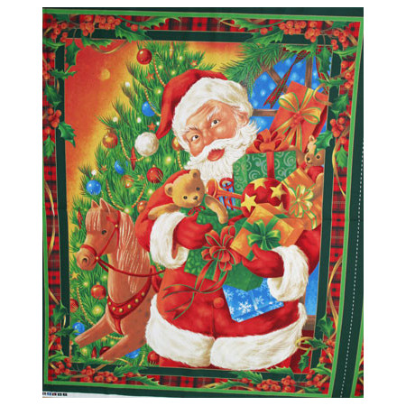 Patchworkstoff Panel Santa gross