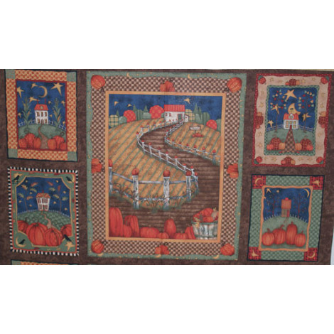 Patchworkstoff Herbstpanel