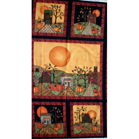 Patchworkstoff Herbstpanel 2