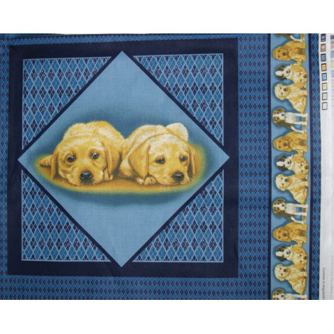Patchworkstoff Hundepanel