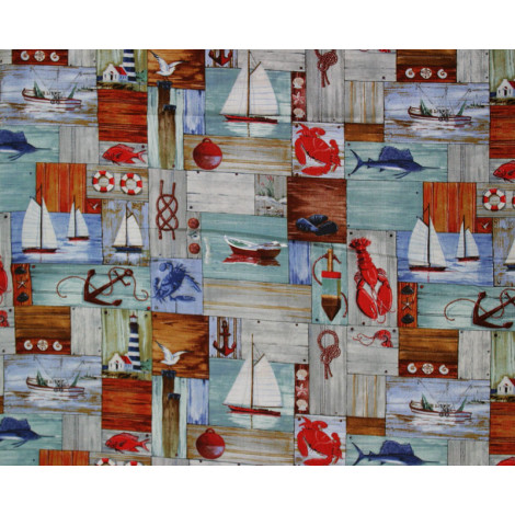 Patchworkstoff Sommermotive