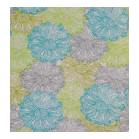 Patchworkstoff weiss mit Blumen
