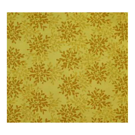 Patchworkstoff gelb mit Blumenmuster