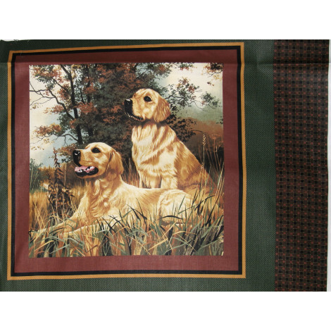 Patchworkstoff Panel Hunde