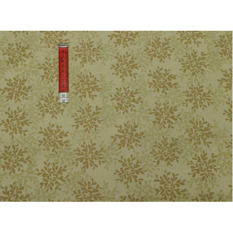 Patchworkstoff beige mit Blumenmuster