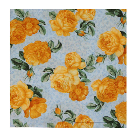 Patchworkstoff gelbe Rosen