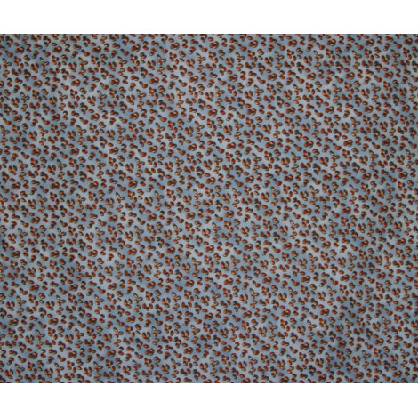 Patchworkstoff Kaffeebohnen auf blau