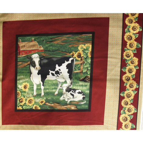 Patchworkstoff Panel Farmtiere