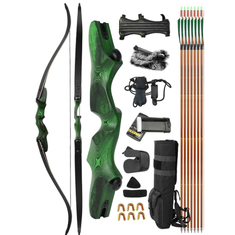 Compoundbogen Set 30-55 LBS Einstellbar, 310 FPS Jagd- und Sportbogen mit Pfeilen, Für Rechtshänder Erwachsene und Jugendliche